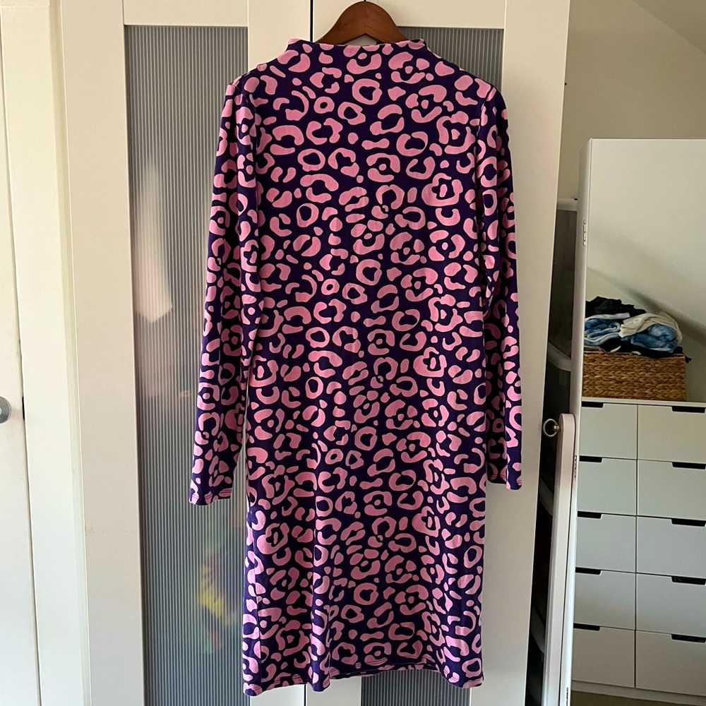 Nooworks Psychedelic Leopard Cotton Demi Dress in Cheetah Spot